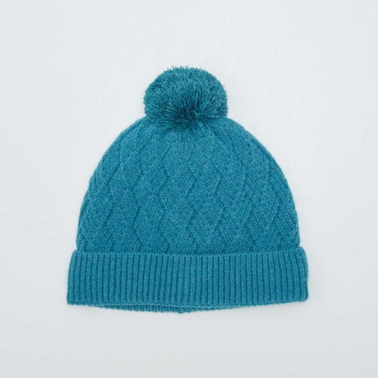 Gorro de punto AZUL