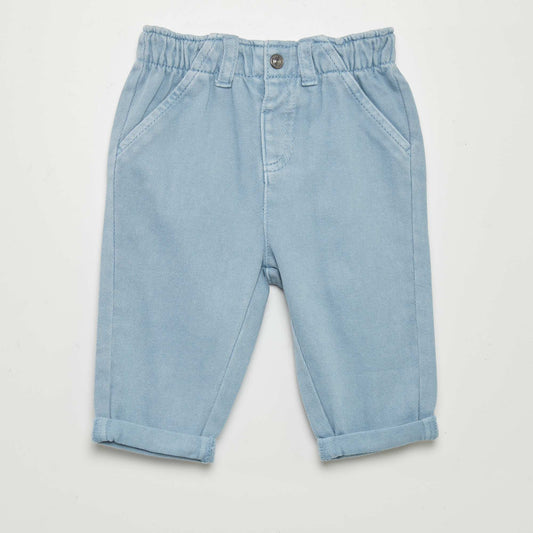 Pantalón estilo paperbag AZUL