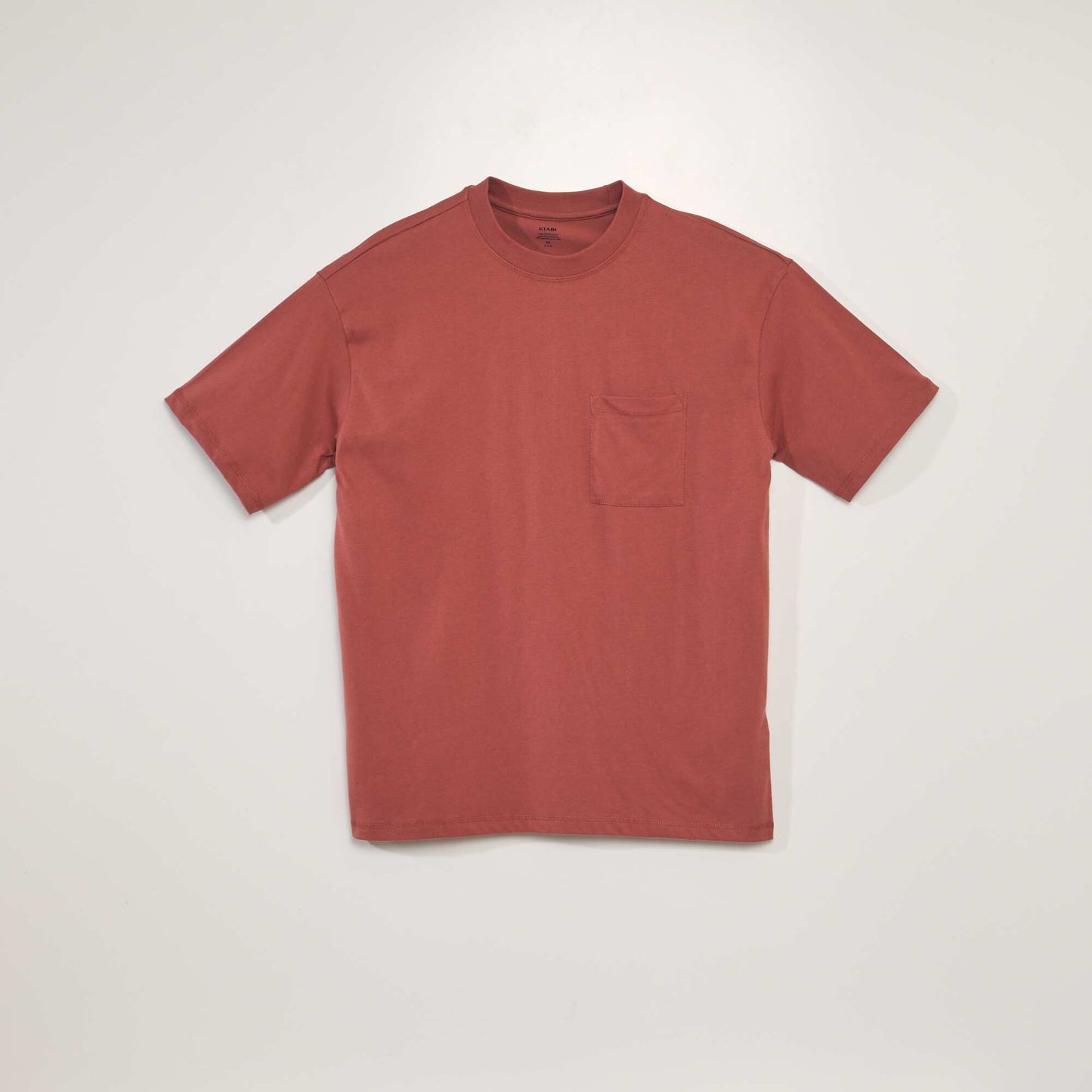 Camiseta lisa corte ancho ROJO