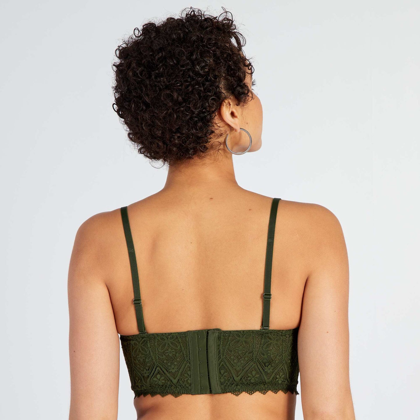 Sujetador bustier de encaje VERDE