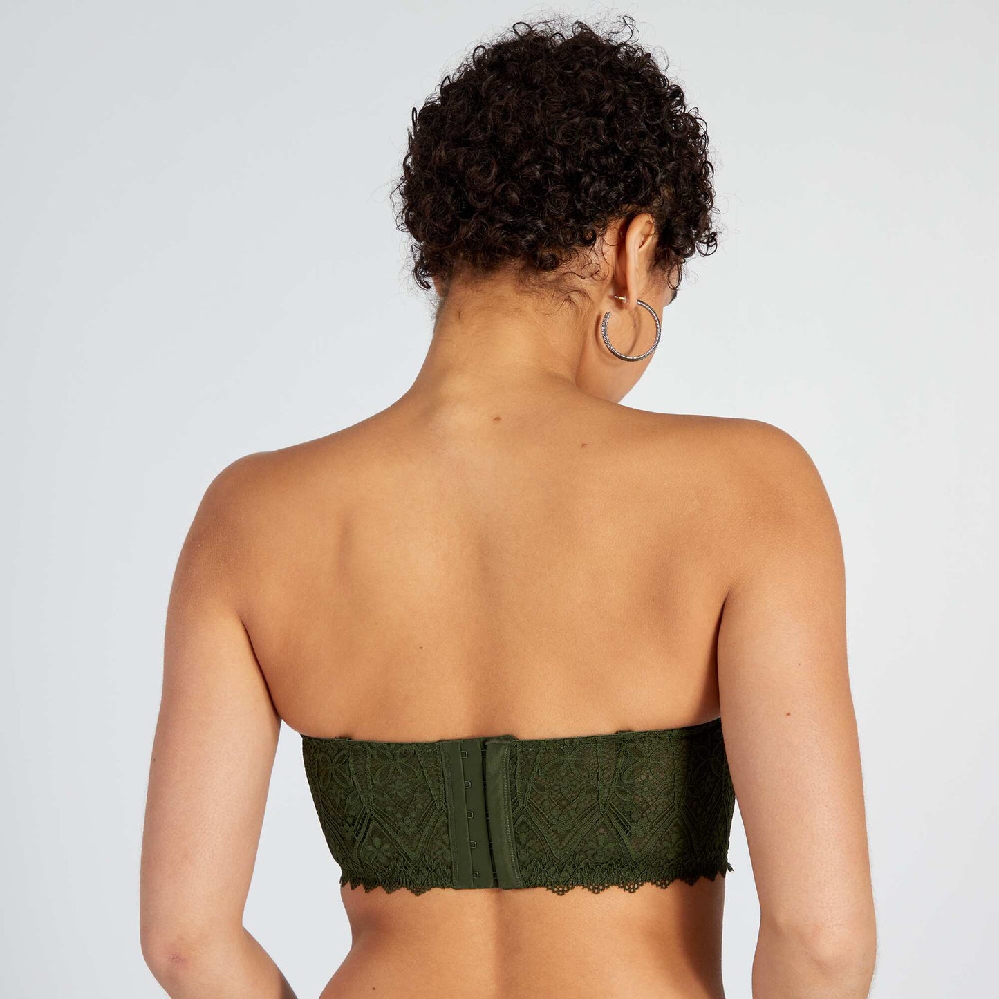 Sujetador bustier de encaje VERDE