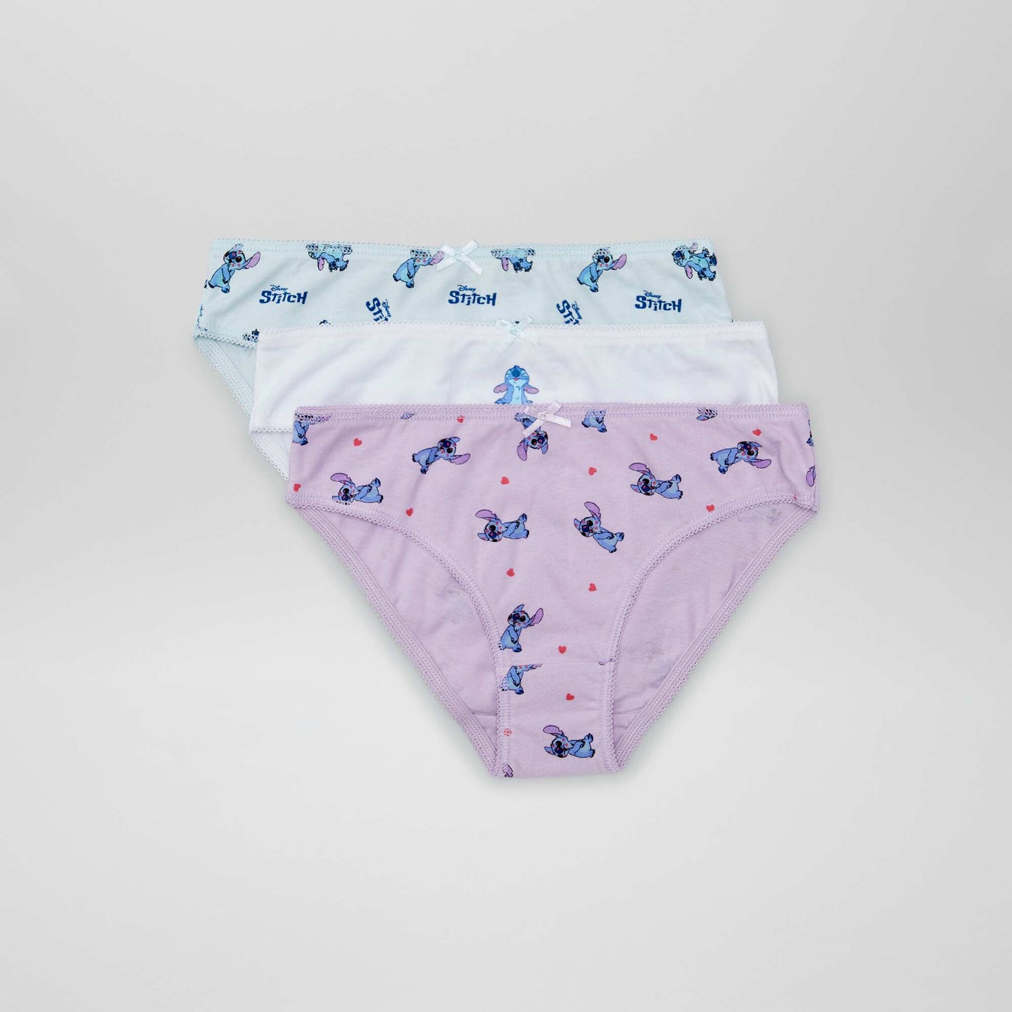 Pack de 3 braguitas 'Stitch' 'Disney' AZUL