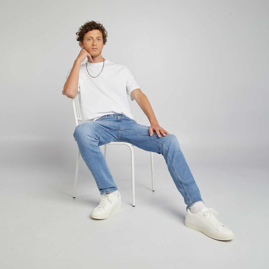 Jean slim con 5 bolsillos - L34 AZUL