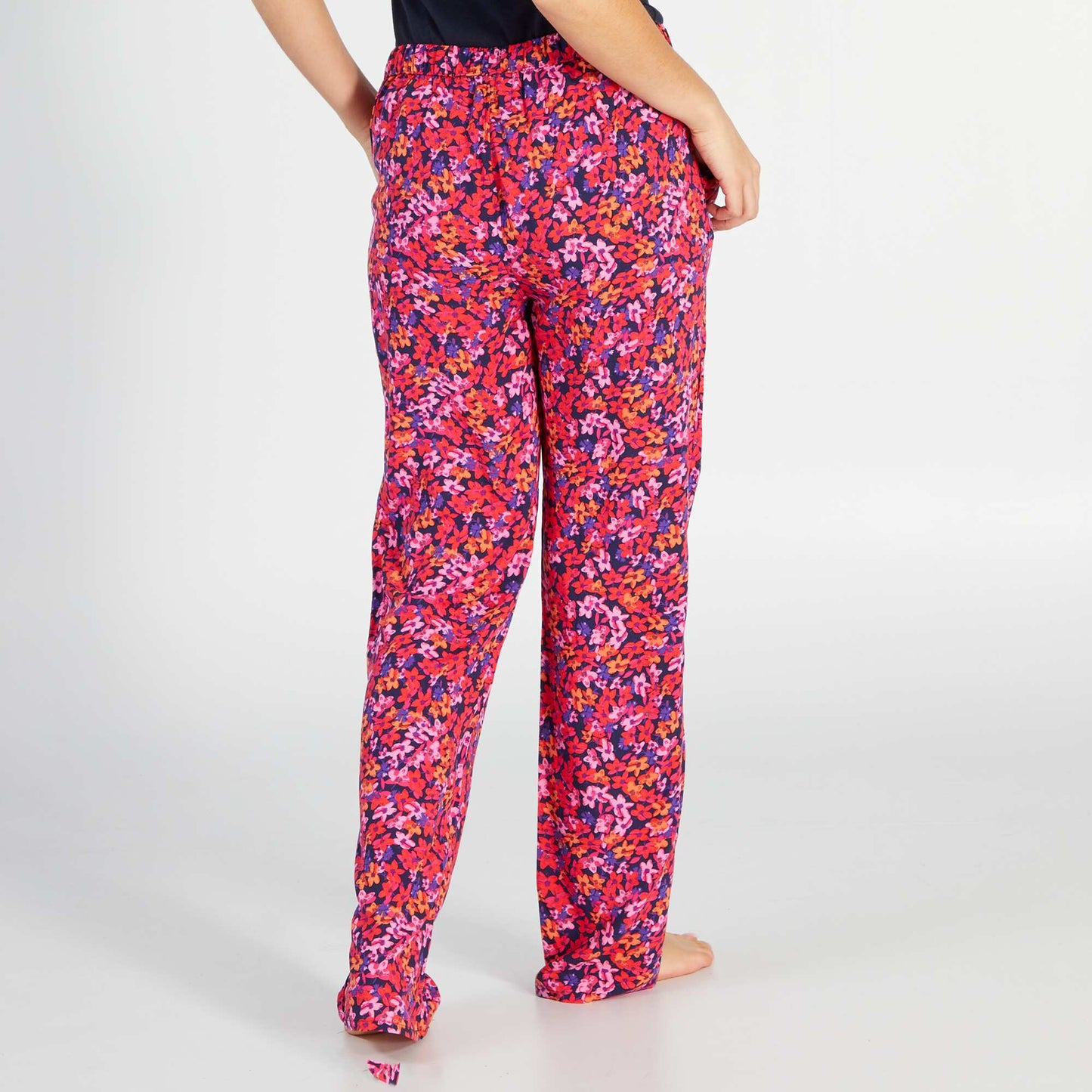 Pantalón de pijama ancho estampado PURPURA