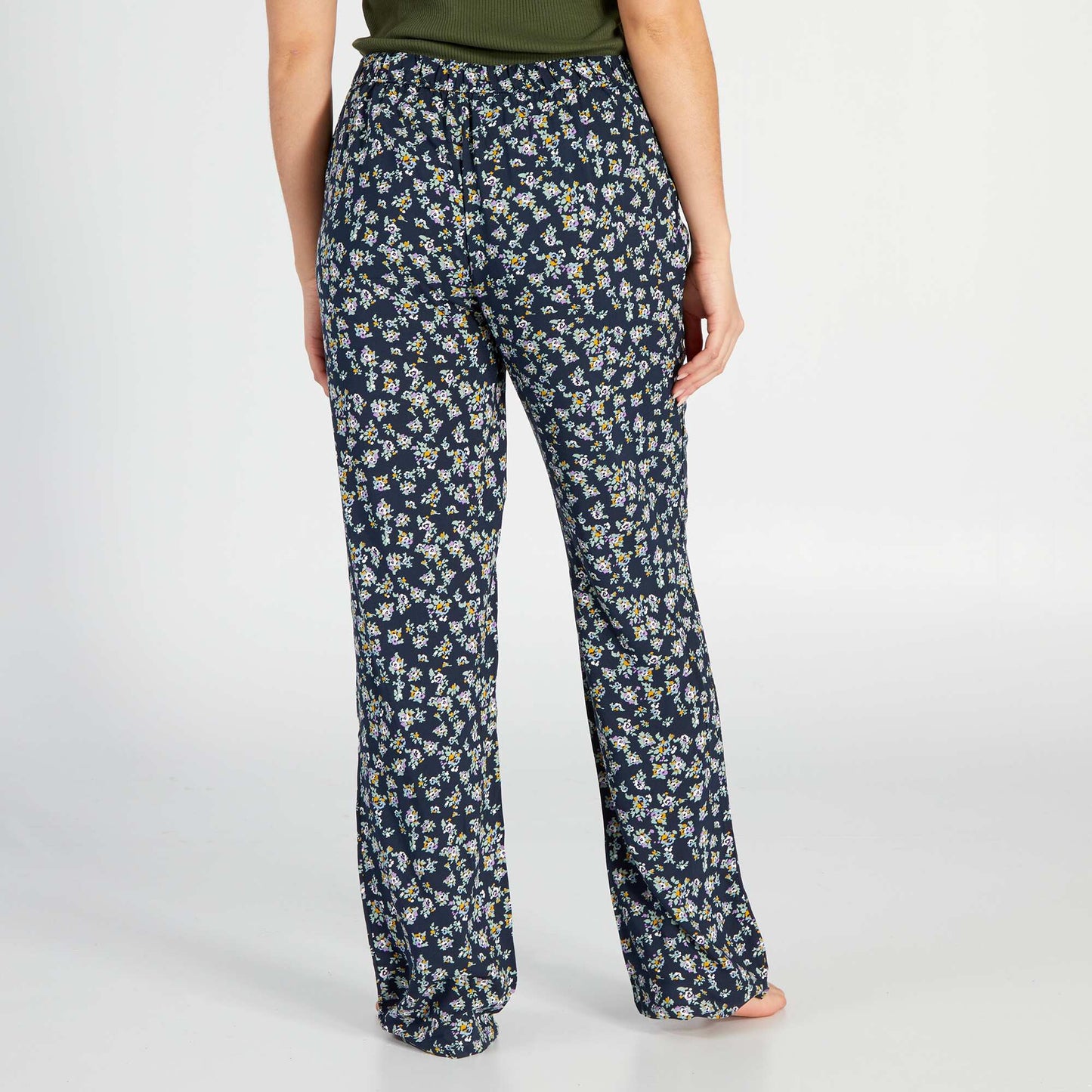 Pantalón de pijama ancho estampado AZUL