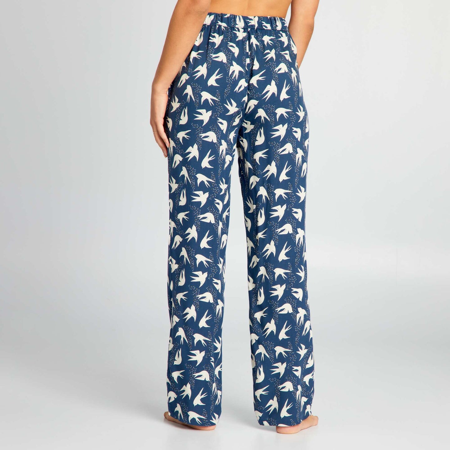 Pantalón de pijama ancho estampado AZUL