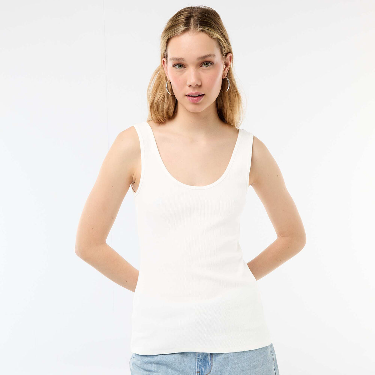 Camiseta sin mangas BLANCO