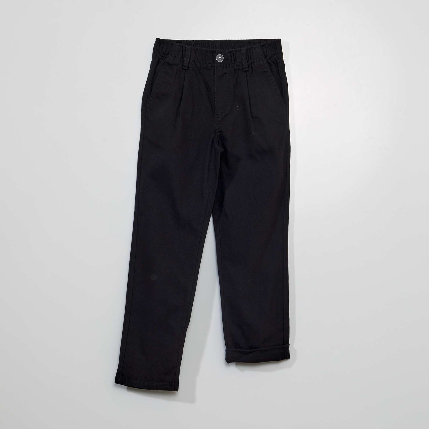 Pantalón chino de tejido elástico negro