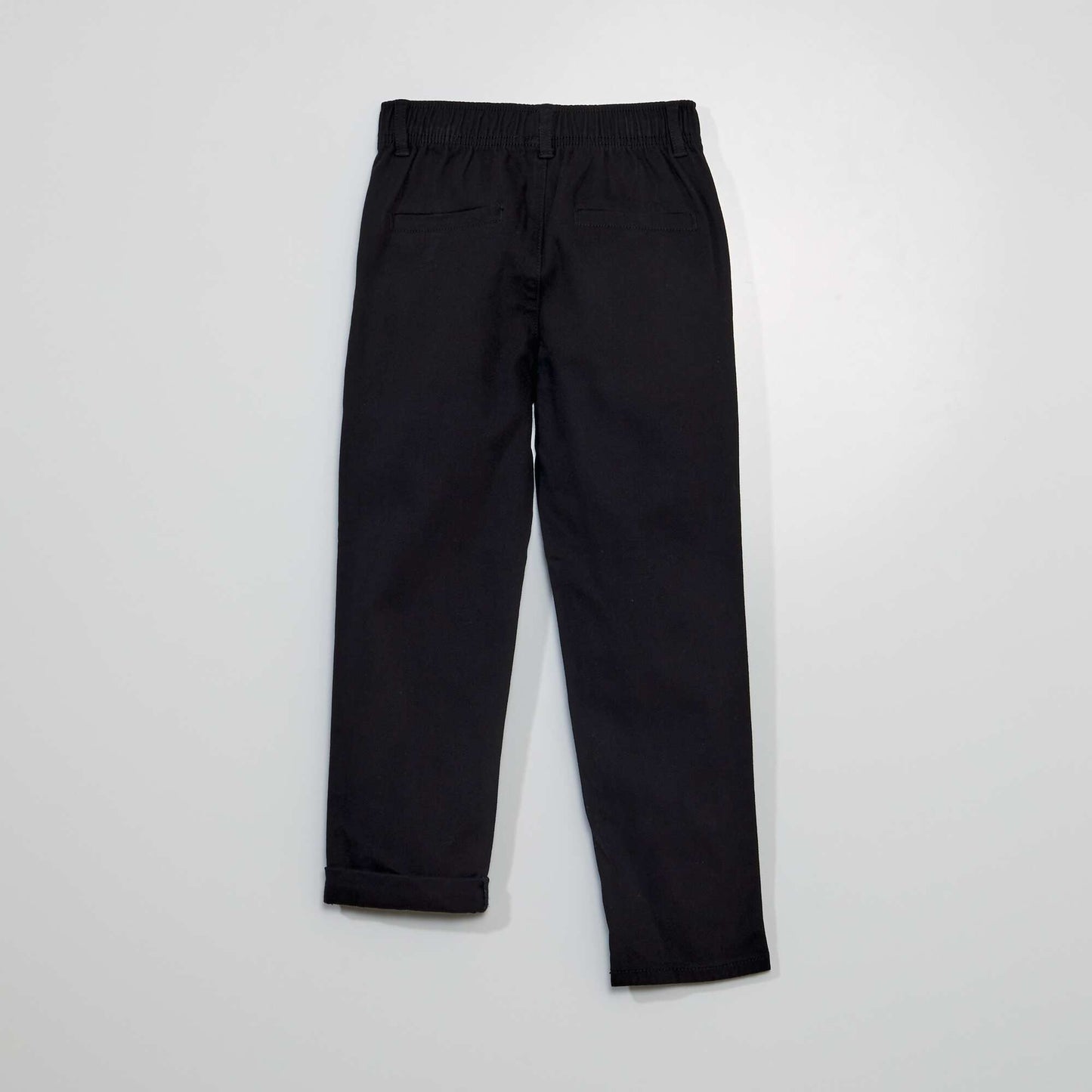 Pantalón chino de tejido elástico negro