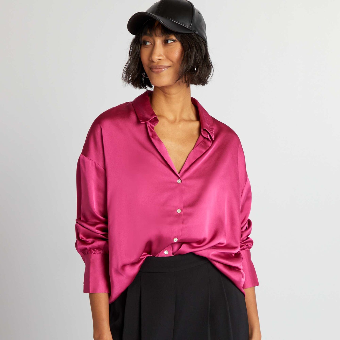 Blusa satinada ROSA