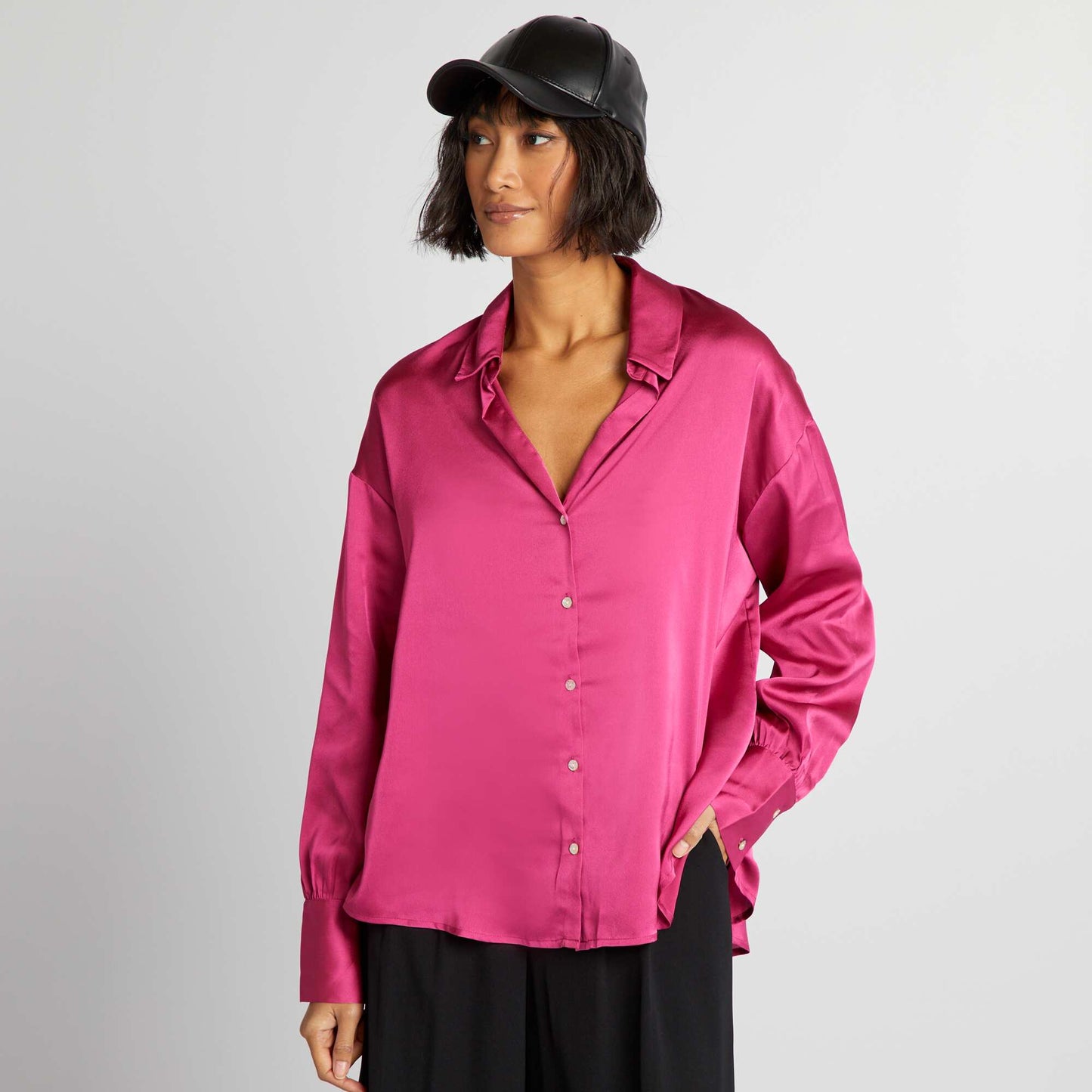 Blusa satinada ROSA