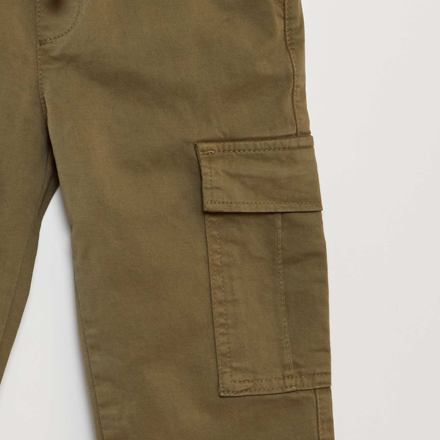 Pantalón elástico multibolsillos KAKI
