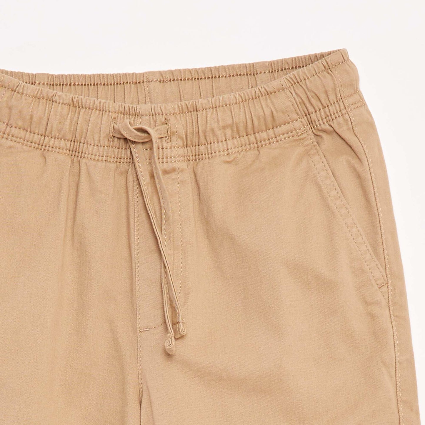 Pantalón elástico multibolsillos BEIGE