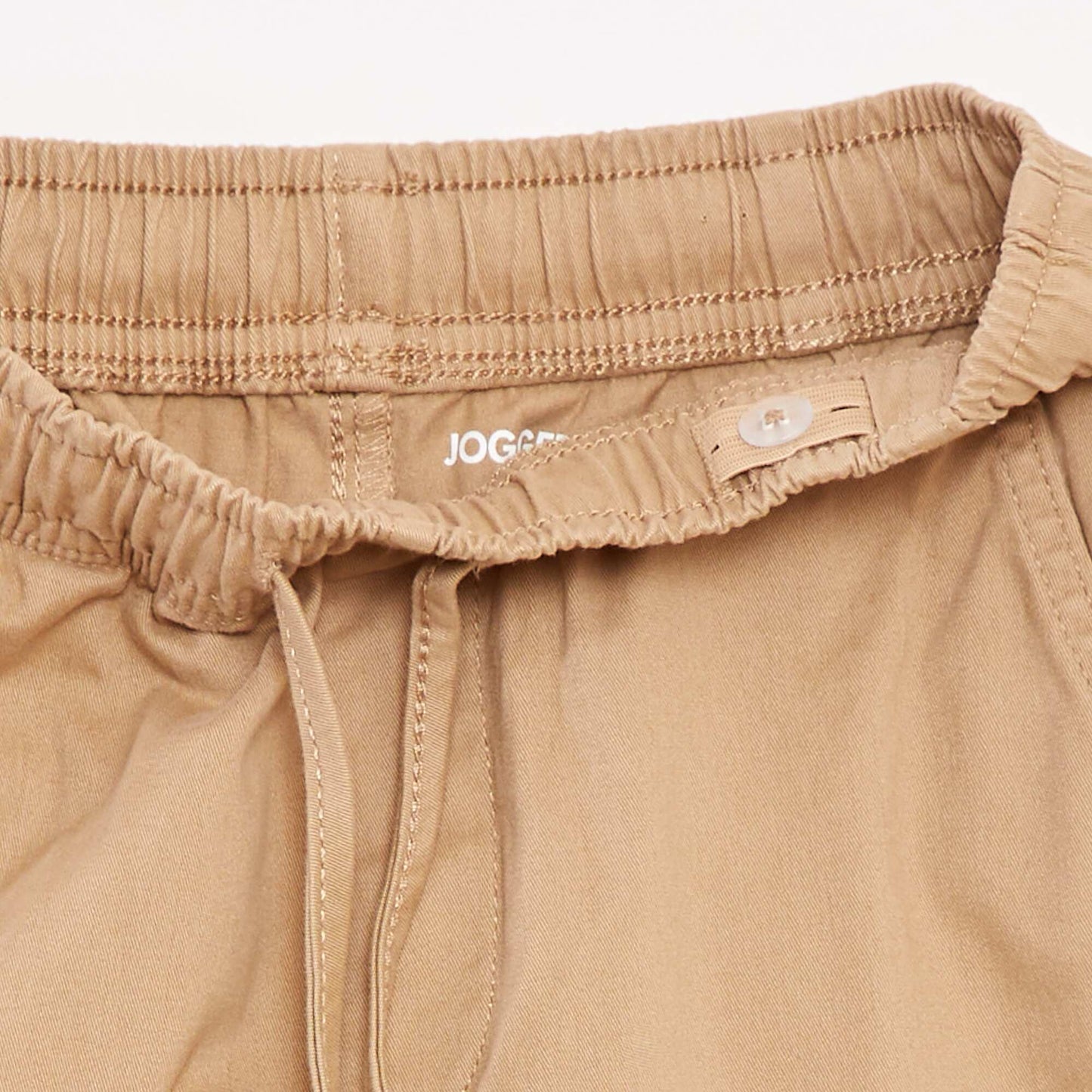 Pantalón elástico multibolsillos BEIGE