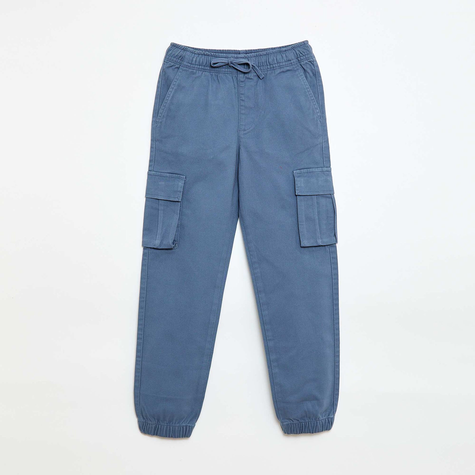 Pantalón elástico multibolsillos AZUL