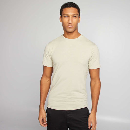 Camiseta lisa - Slim fit VERDE