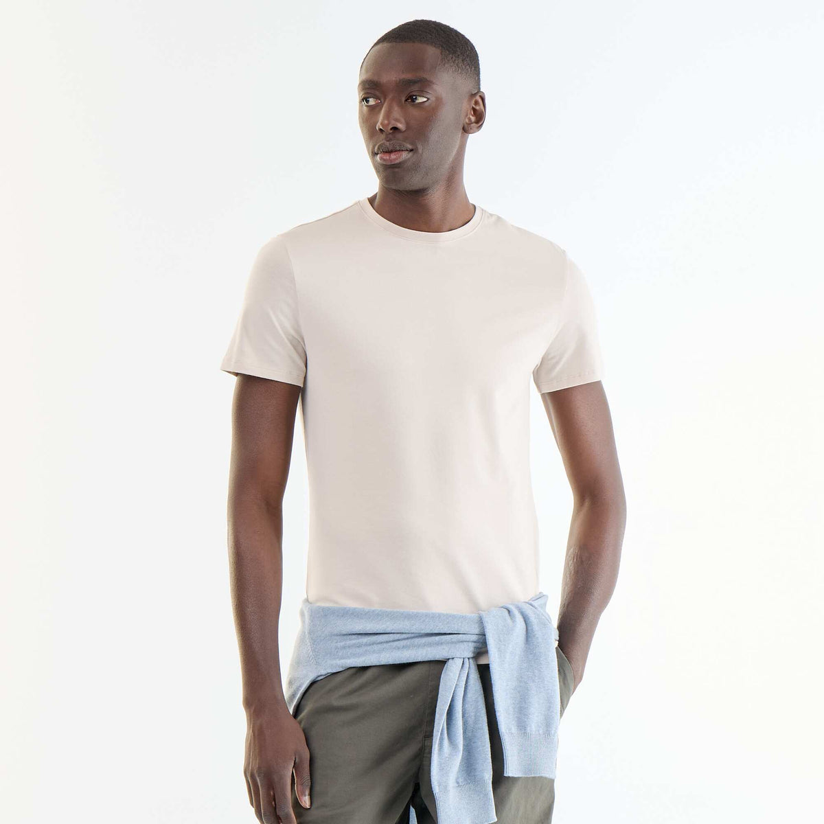Camiseta lisa - Slim fit GRIS