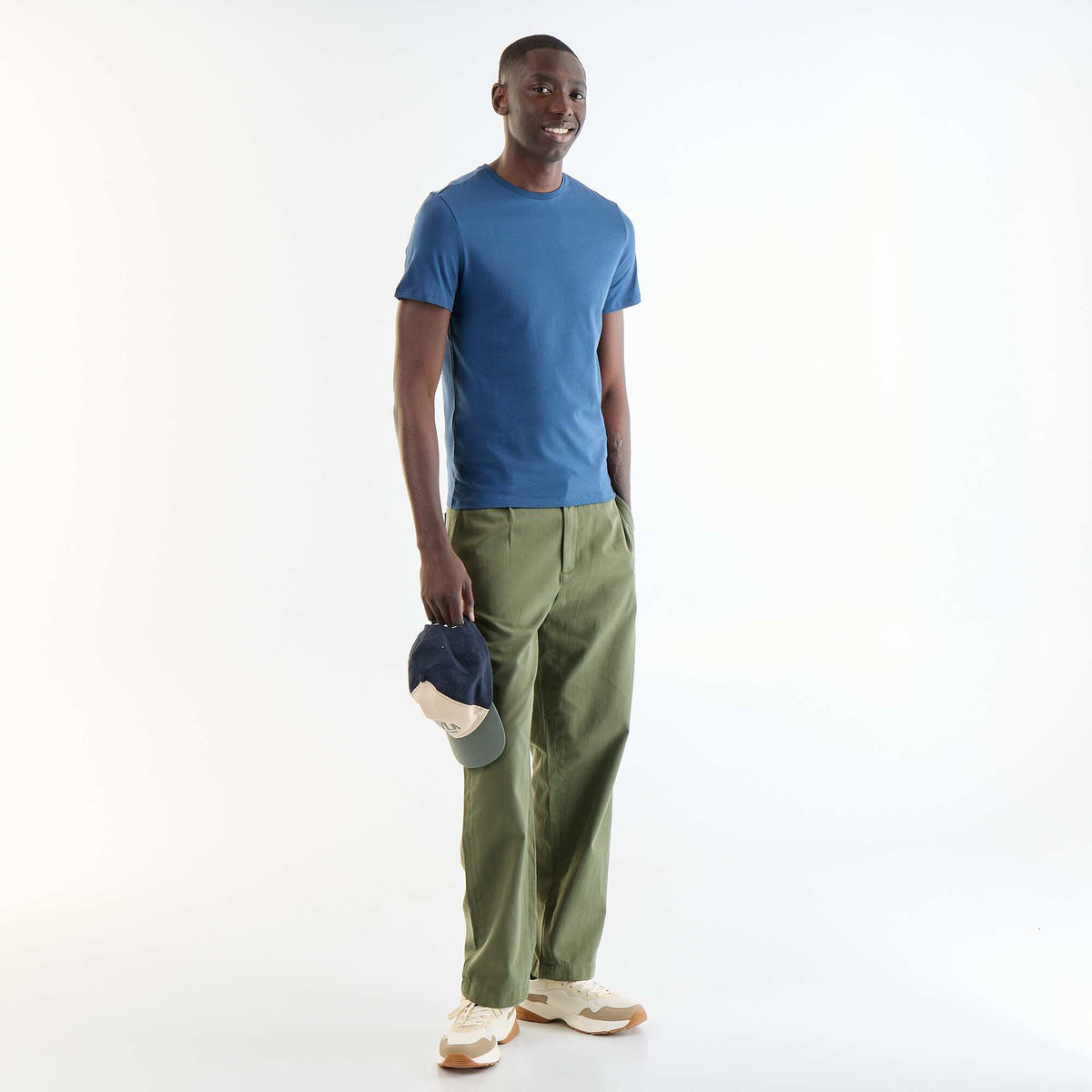 Camiseta lisa - Slim fit AZUL