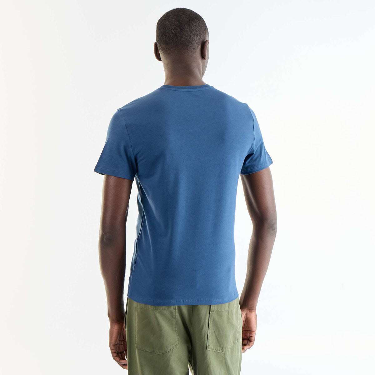 Camiseta lisa - Slim fit AZUL