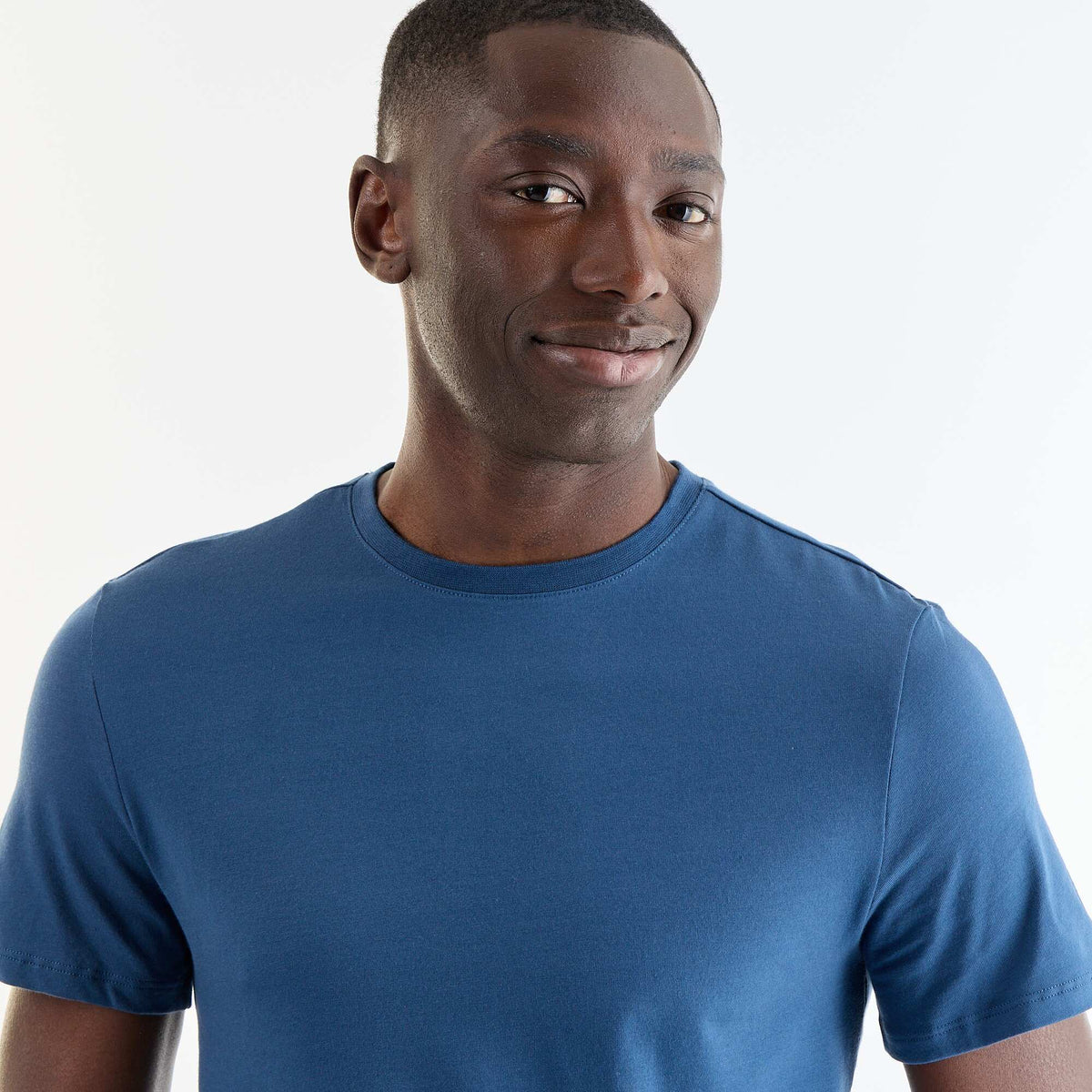 Camiseta lisa - Slim fit AZUL