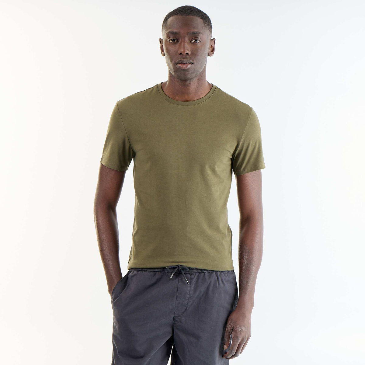 Camiseta lisa - Slim fit GRIS