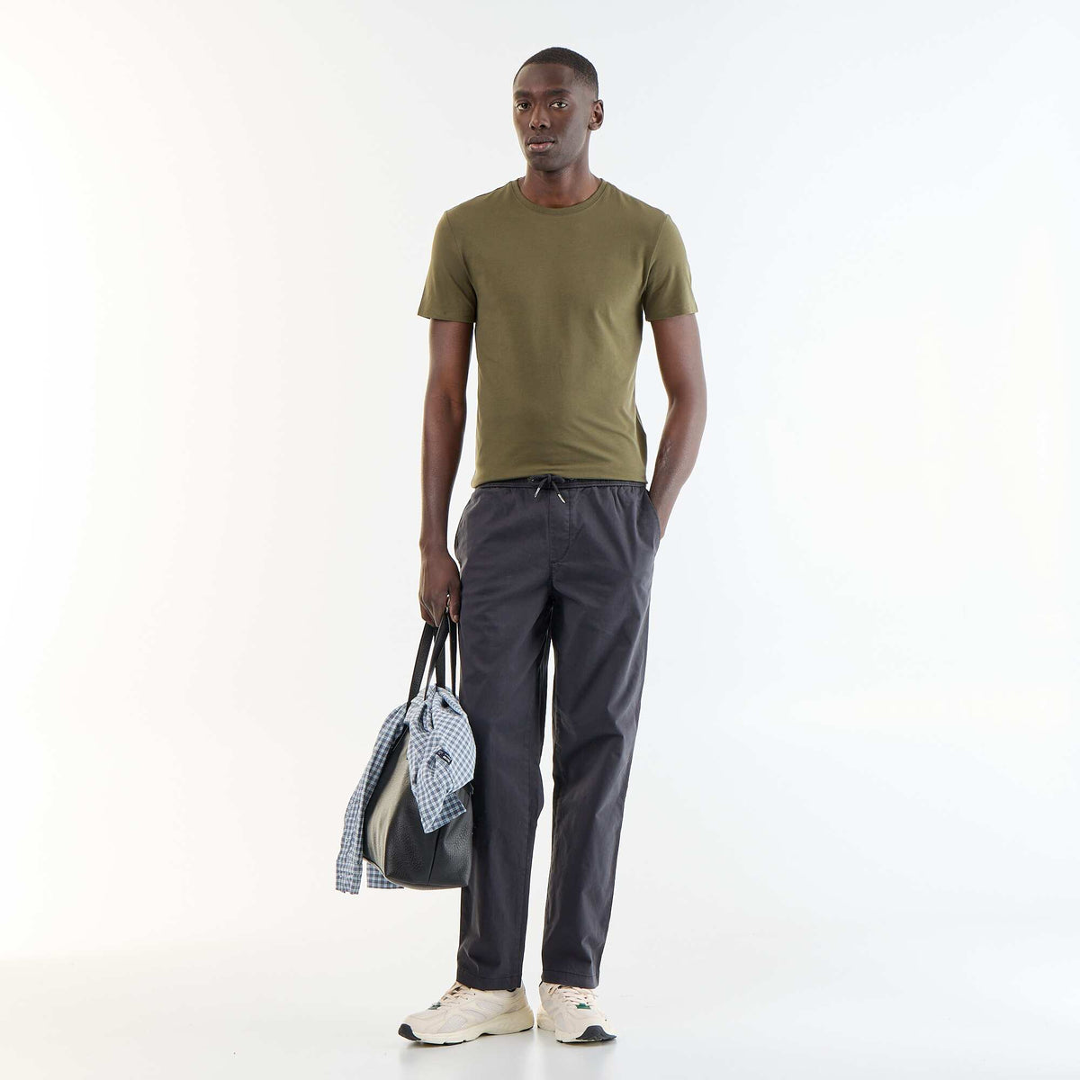 Camiseta lisa - Slim fit GRIS