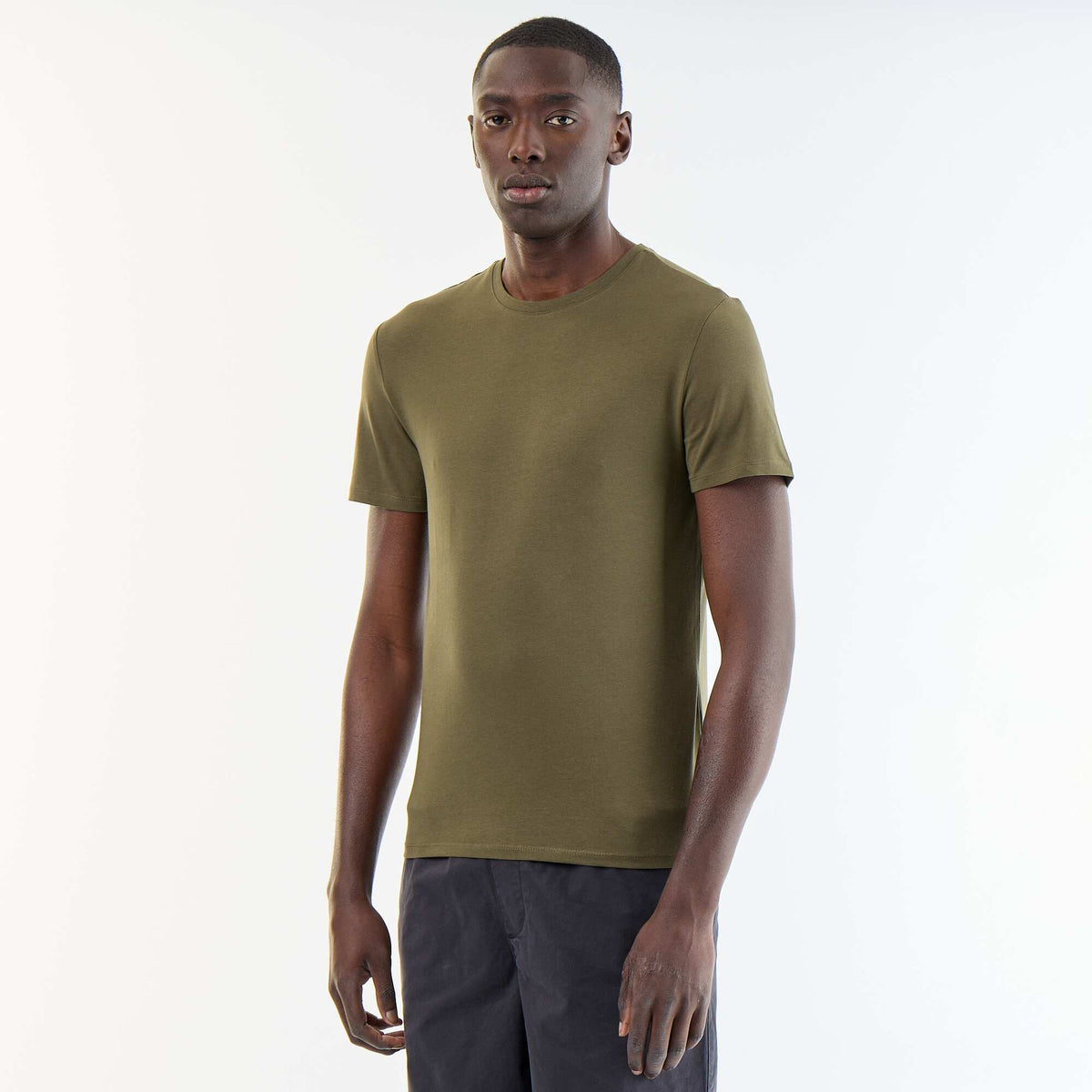 Camiseta lisa - Slim fit GRIS