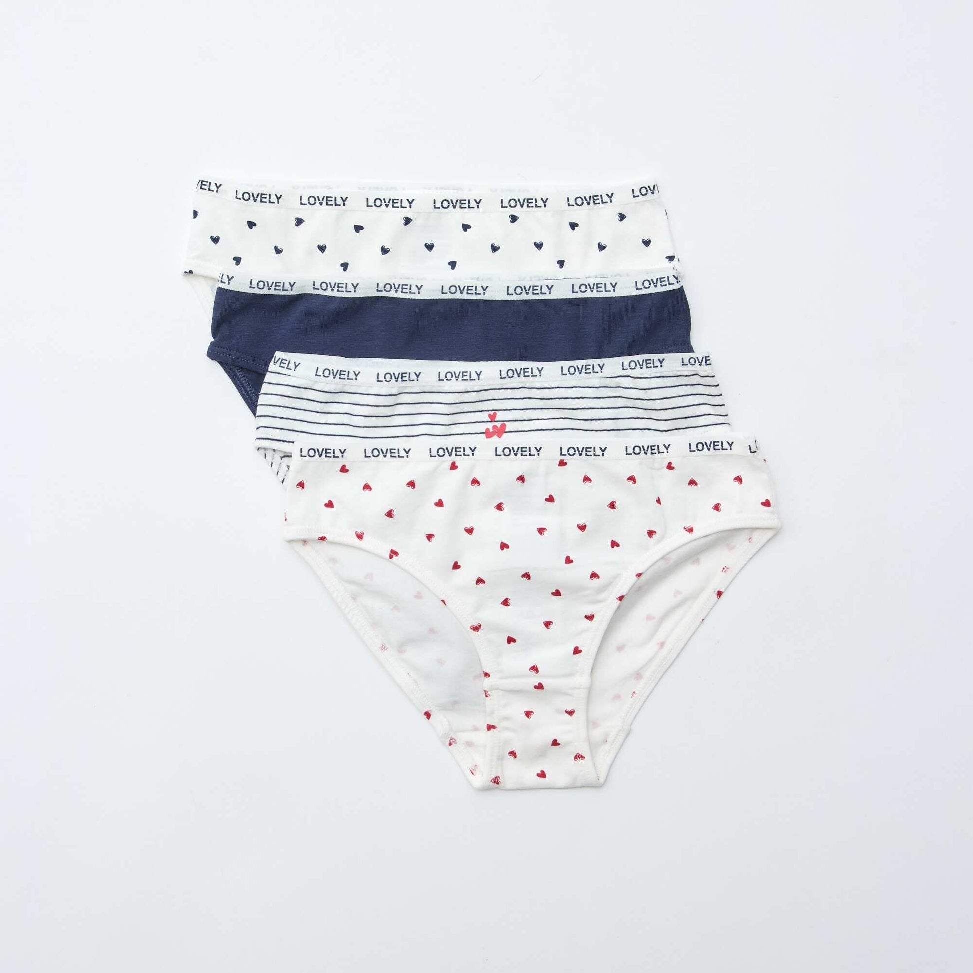 Pack de 4 braguitas estampadas BLANCO