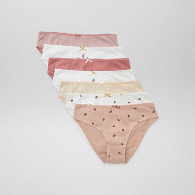 Pack de 7 braguitas BEIGE