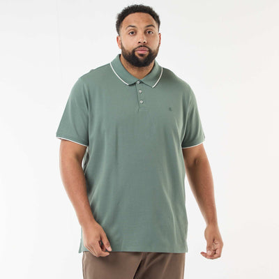 Remera de algodón a contraste VERDE