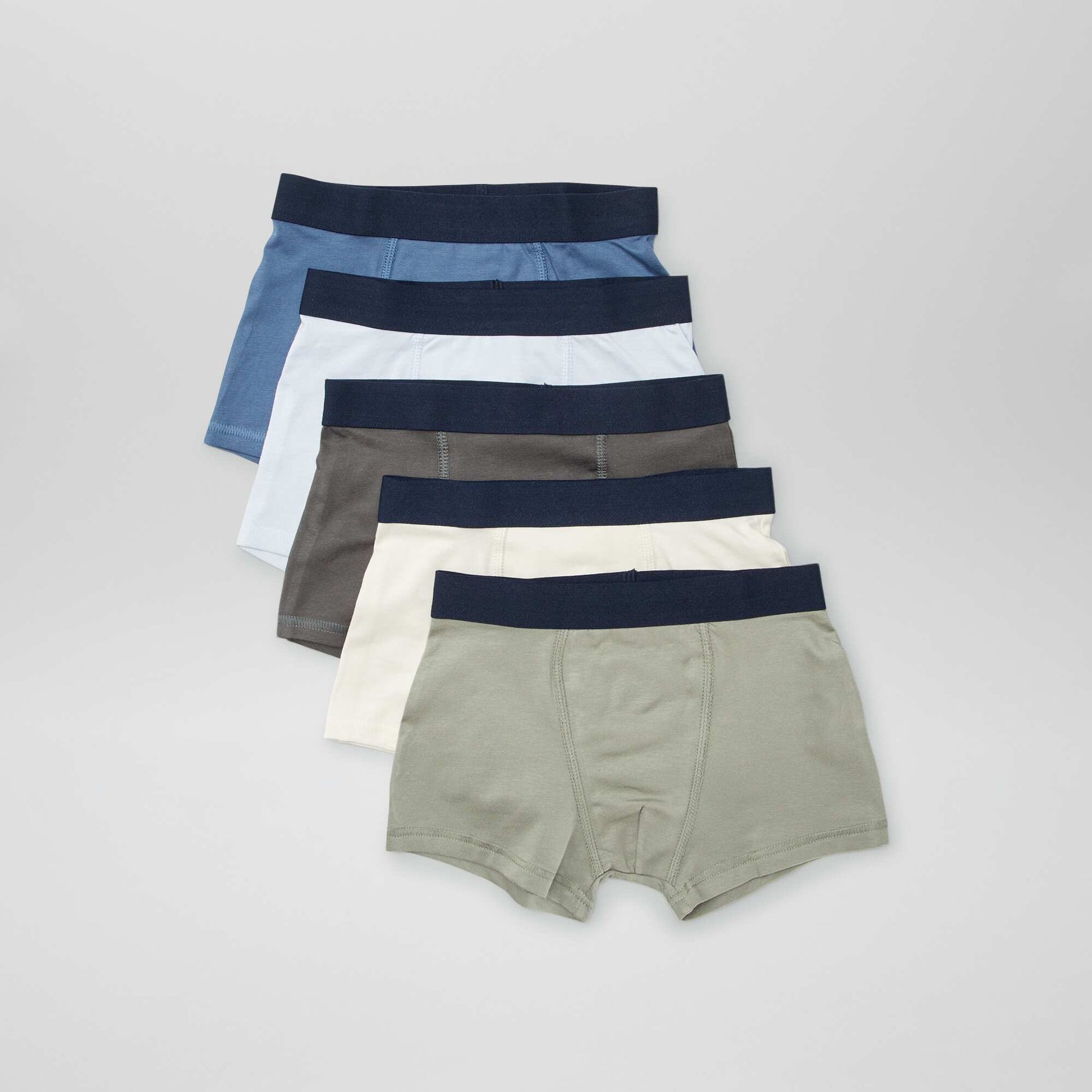 5 bóxers lisos VERDE
