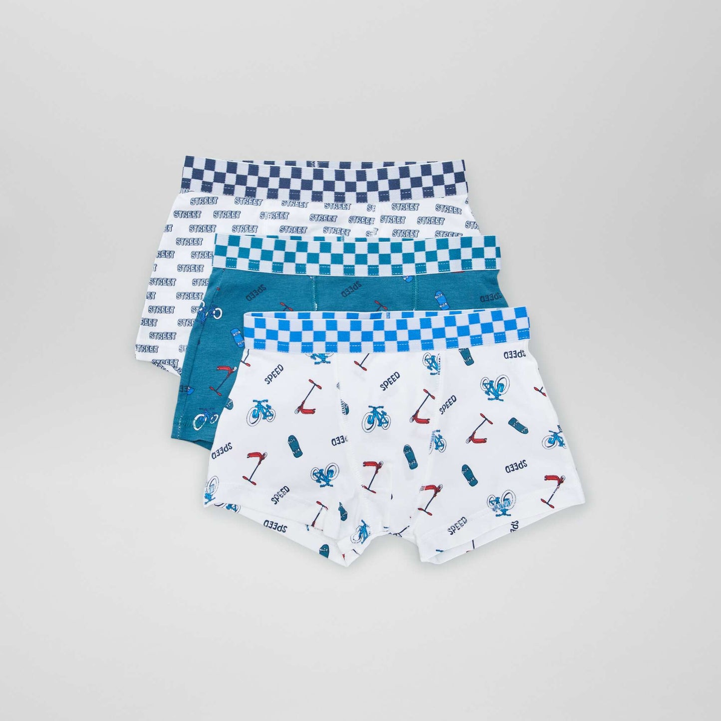 Pack de 3 boxers elásticos BLANCO