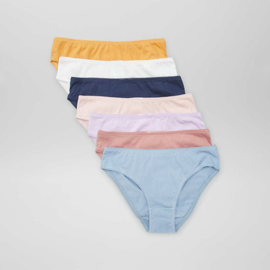 Pack de 7 bombachas lisas AZUL