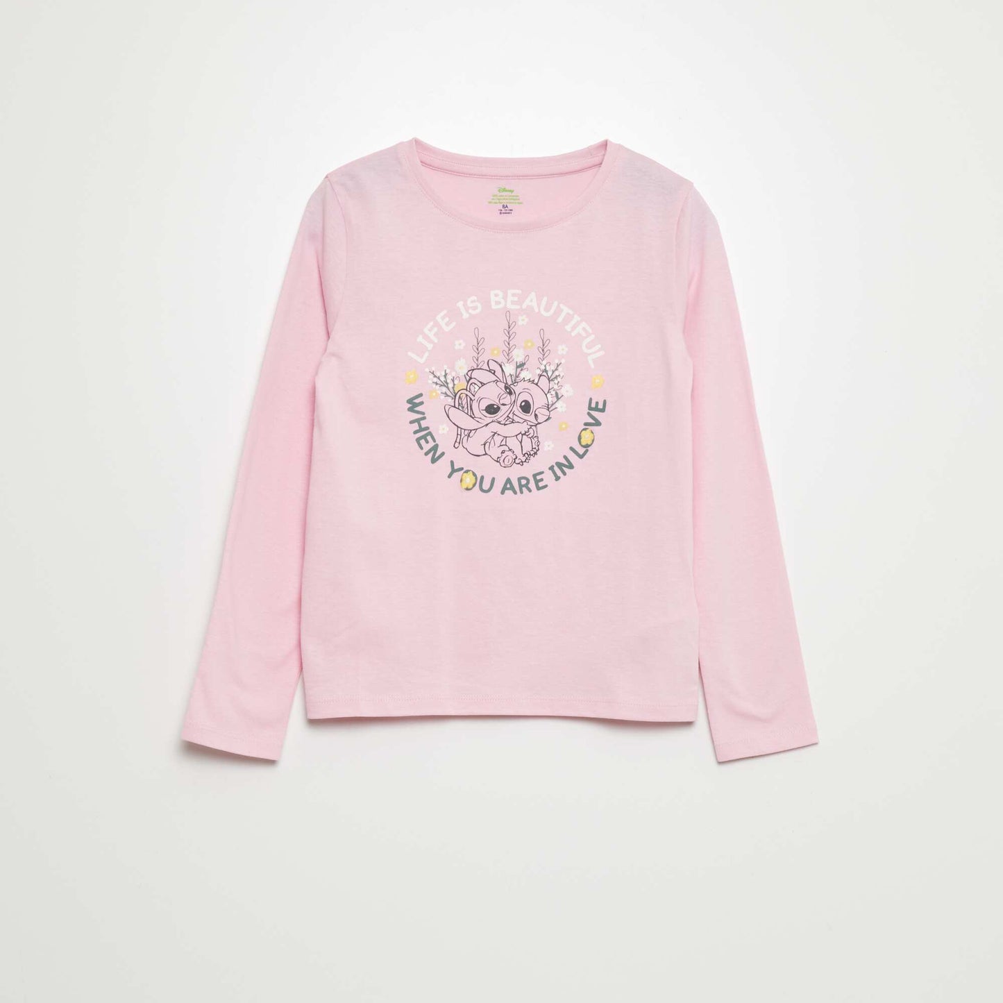 Camiseta de manga larga 'Stitch' 'Disney' ROSA