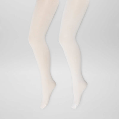 Juego de 2 pares de medias lisas ROSA