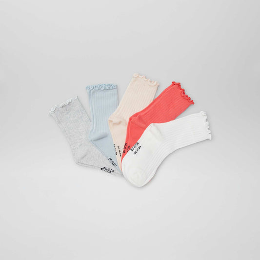 Pack de 5 pares de medias BEIGE