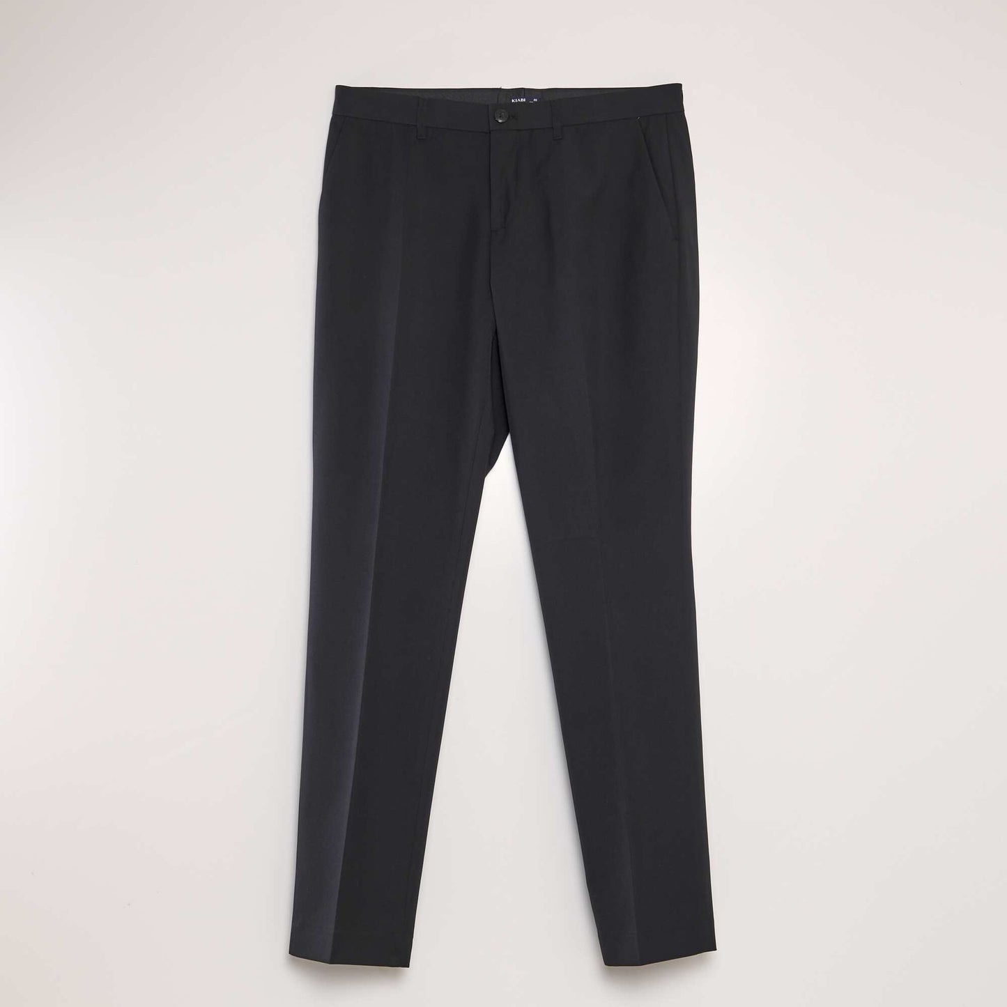 Pantalón de traje slim negro