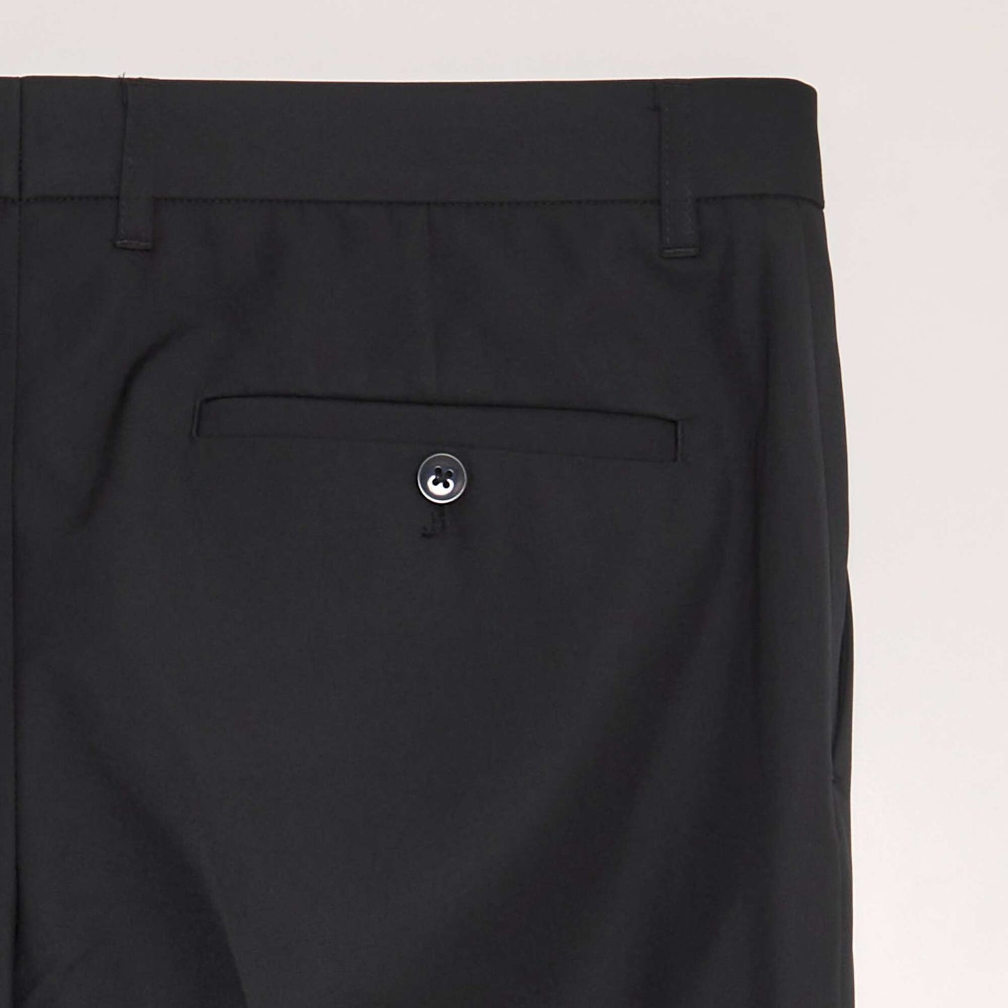 Pantalón de traje slim negro