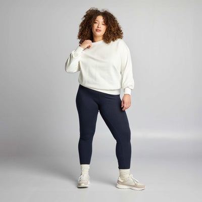 Legging largo de algodón azul