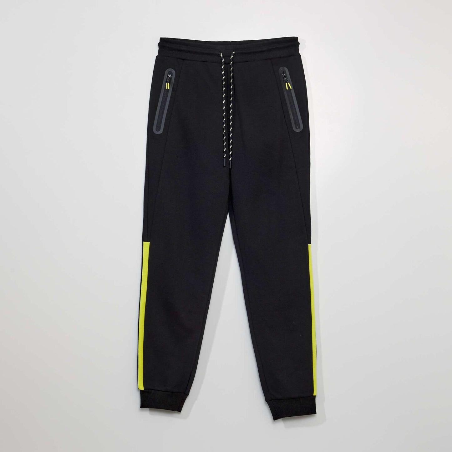 Pantalón de jogging de punto piqué negro