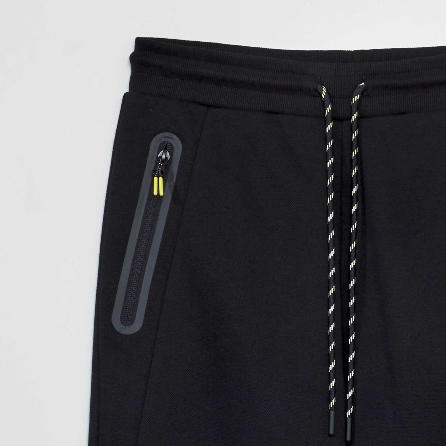 Pantalón de jogging de punto piqué negro