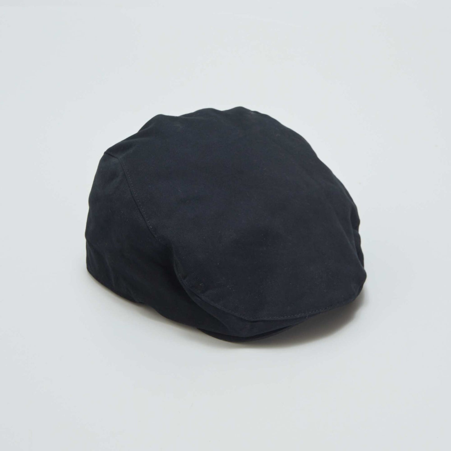 Gorra estilo gavroche de tejido jean NEGRO