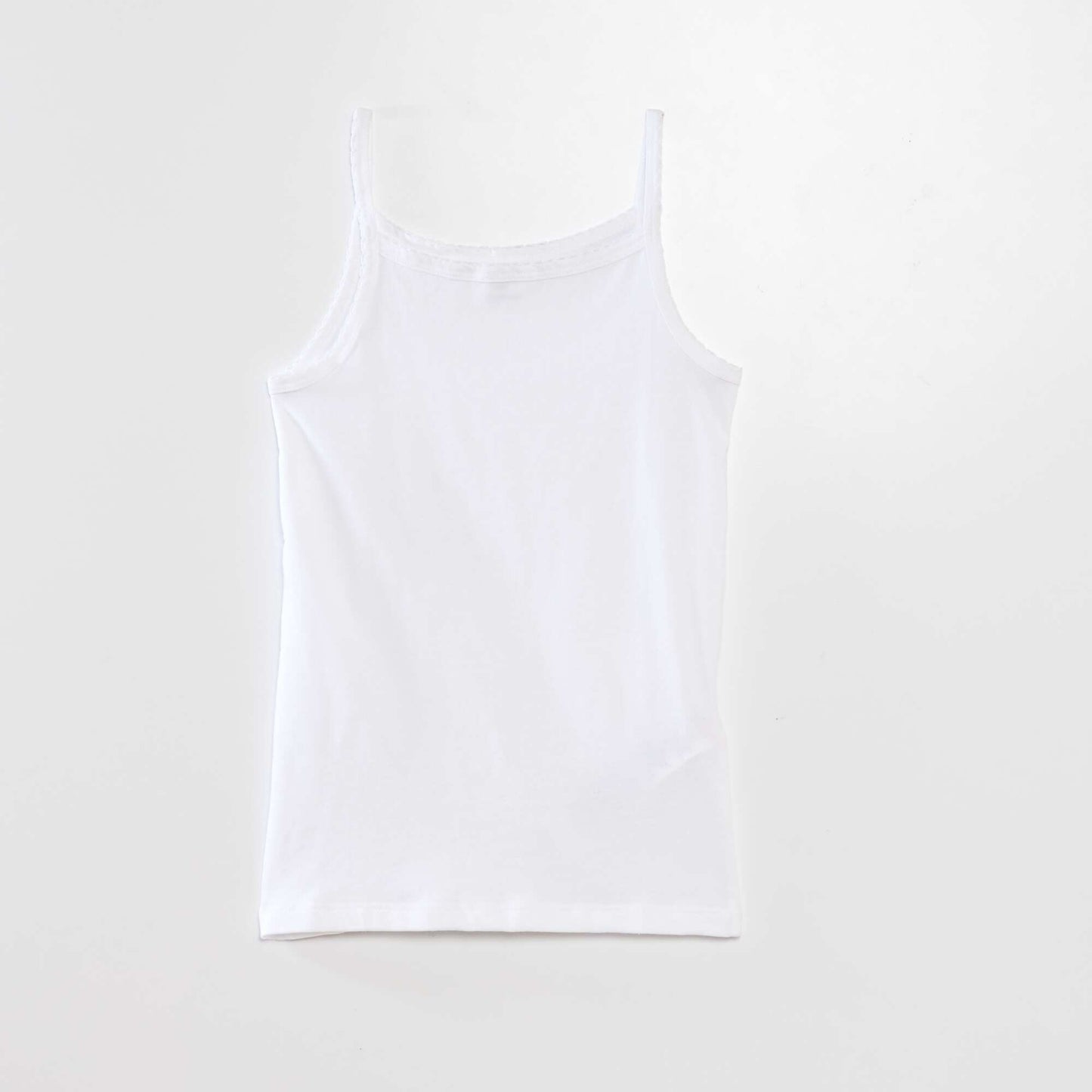 Pack de 3 camisetas de tirantes de algodón BLANCO