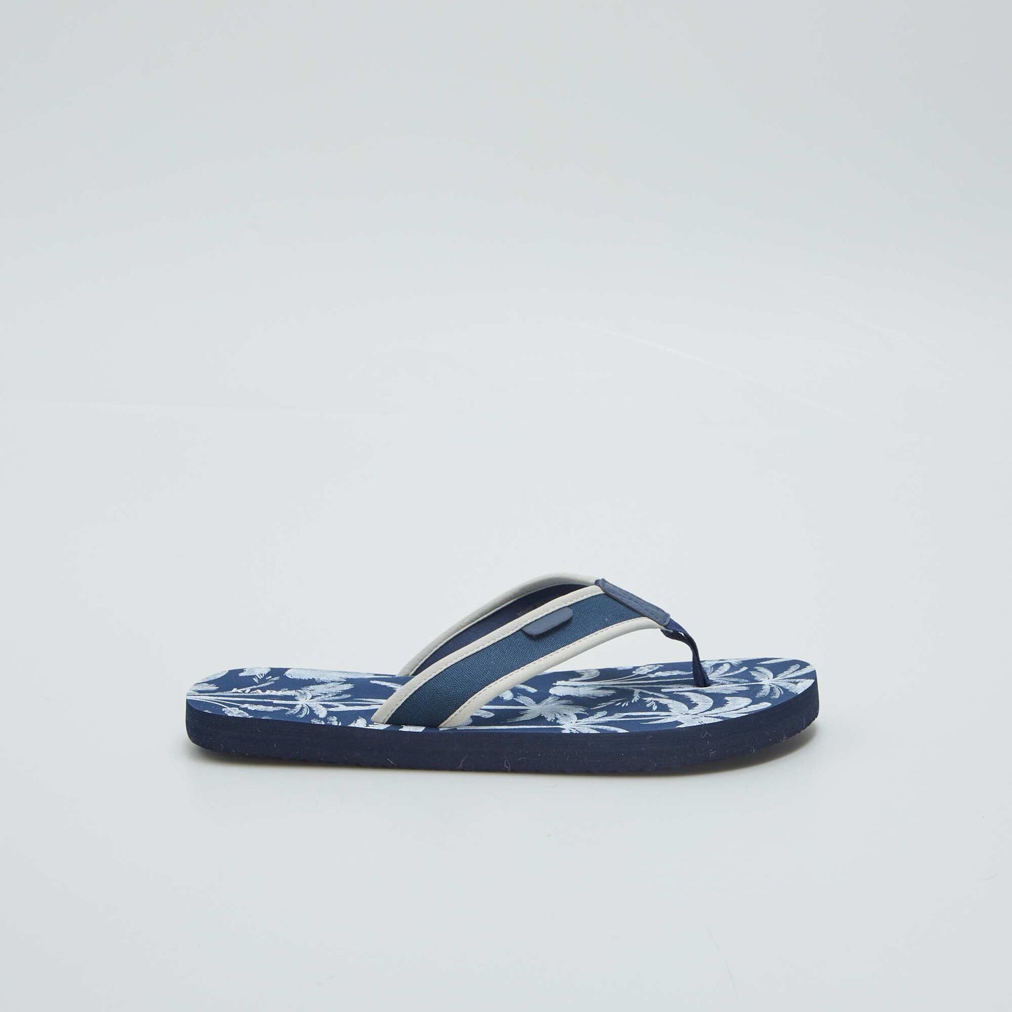 Chanclas con tira de tela AZUL