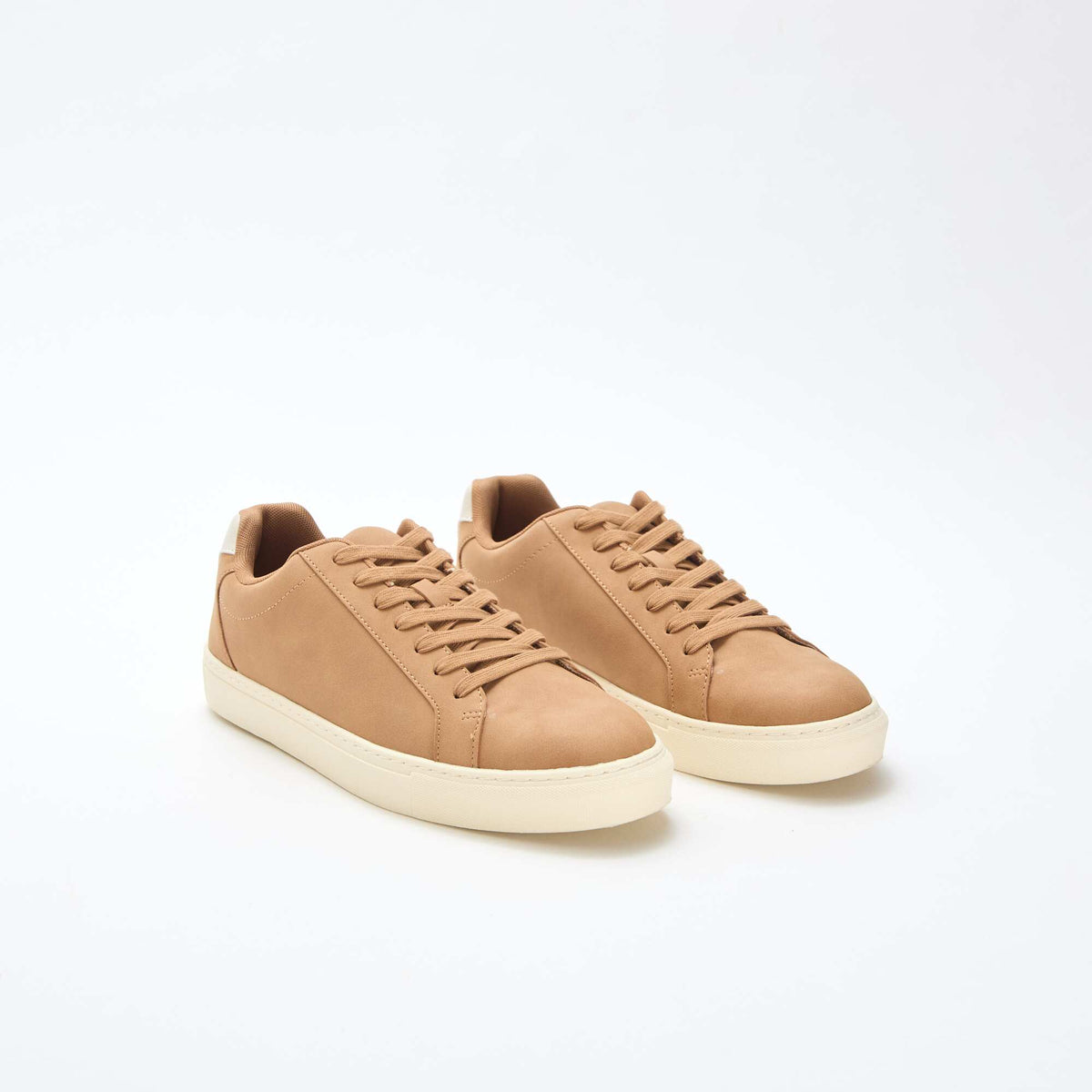 Zapatillas bajas con textura BEIGE