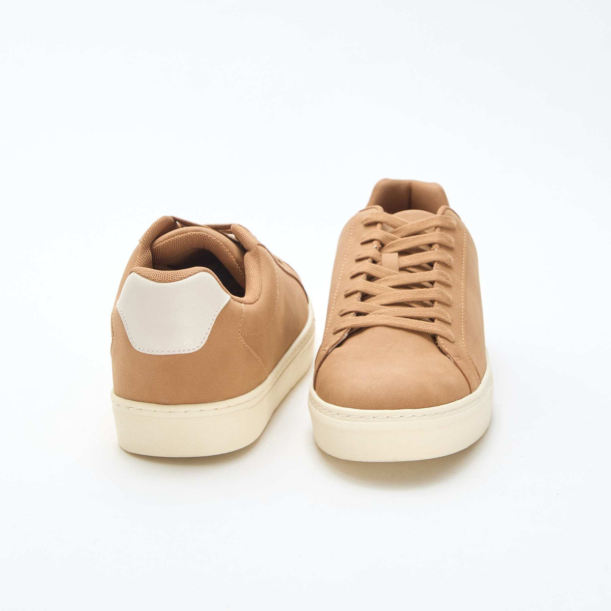 Zapatillas bajas con textura BEIGE
