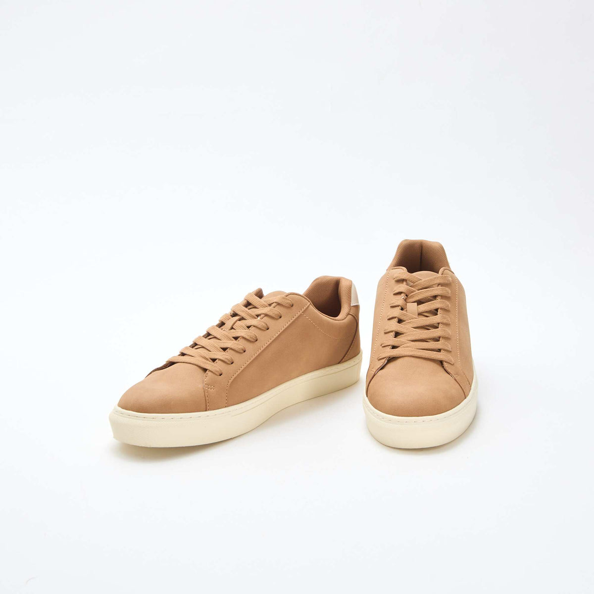 Zapatillas bajas con textura BEIGE