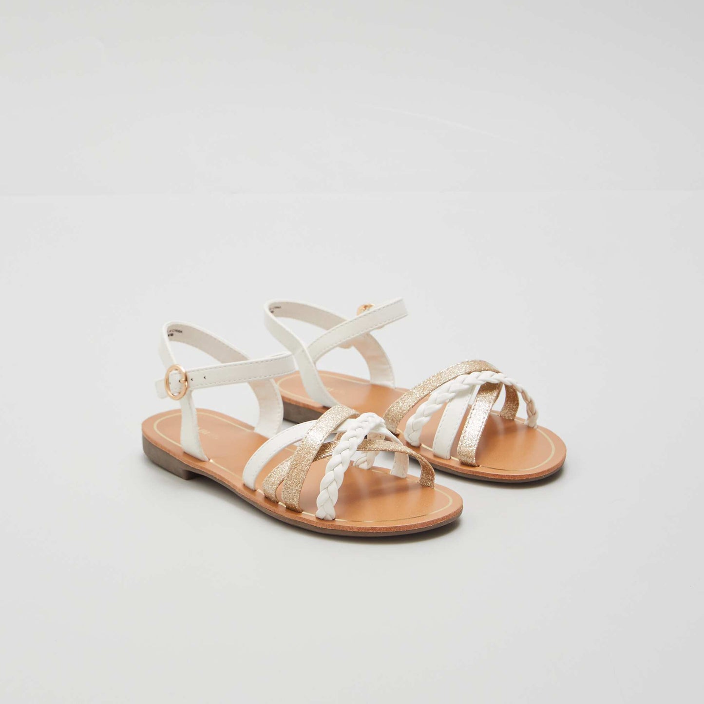 Sandalias con múltiples tiras blanco