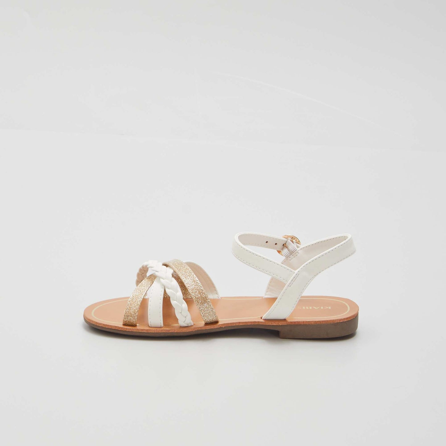 Sandalias con múltiples tiras blanco