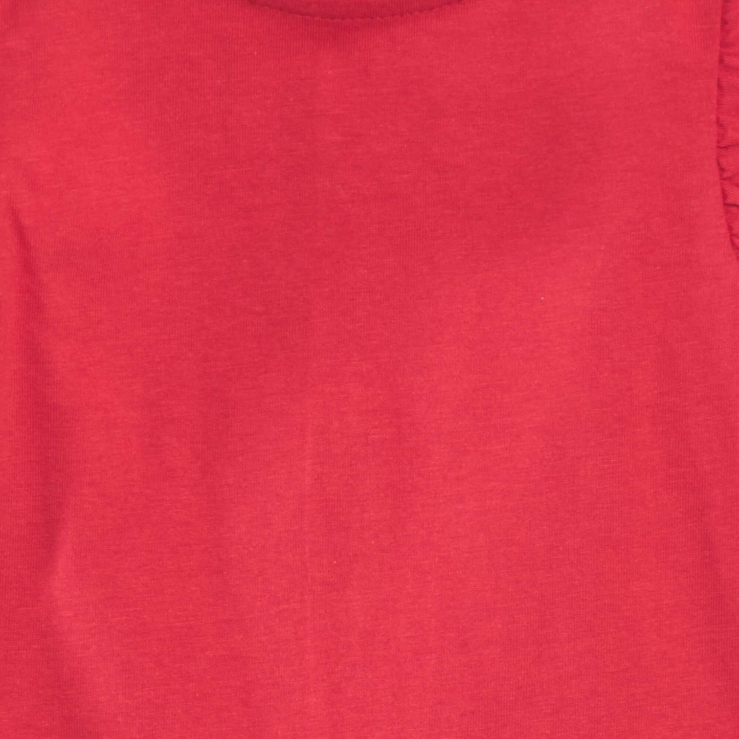 Camiseta con volantes ROJO